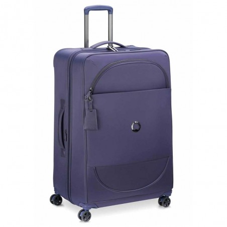 Valise soute 77cm extensible DELSEY "Montrouge" lavande | Bagage grande taille femme violet qualité luxe