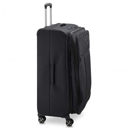 Valise soute 78cm extensible DELSEY "Helium DLX" noir | Bagage grande taille séjour 3 semaines pas cher qualité marque française