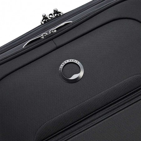 Valise soute 78cm extensible DELSEY "Helium DLX" noir | Bagage grande taille séjour 3 semaines pas cher qualité marque française