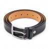 Ceinture homme en cuir SERGE BLANCO noir | Ceinture style élégant casual 110cm Ceinture homme en cuir SERGE BLANCO noir | Ceinture style élégant casual 110cm