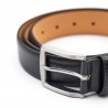 Ceinture homme en cuir SERGE BLANCO noir | Ceinture style élégant casual 110cm Ceinture homme en cuir SERGE BLANCO noir | Ceinture style élégant casual 110cm