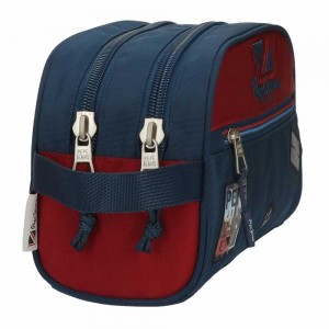 Trousse de toilette PEPE JEANS Chest marine/rouge | Nécessaire de voyage enfant ado homme original pas cher marque