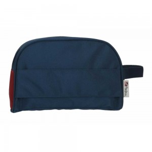 Trousse de toilette PEPE JEANS Chest marine/rouge | Nécessaire de voyage enfant ado homme original pas cher marque