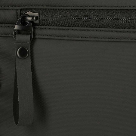 Trousse de toilette PEPE JEANS "Hoxton" noir | Nécessaire de voyage homme tendance 2 compartiments pas cher marque