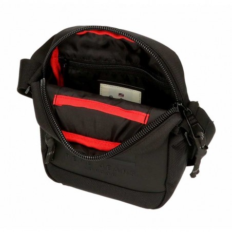 Sacoche homme PEPE JEANS "Bromley" noir | Pochette porté croisé tendance pas cher Sacoche homme PEPE JEANS "Bromley" noir | Pochette porté croisé tendance pas cher