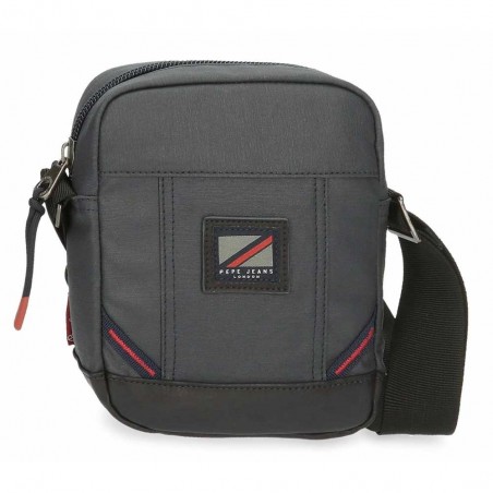 Sacoche homme PEPE JEANS "Hackney" gris | Pochette porté croisé tendance pas cher