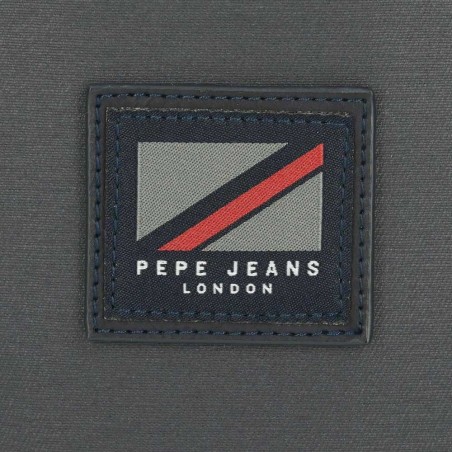 Sacoche homme PEPE JEANS "Hackney" gris | Pochette porté croisé tendance pas cher