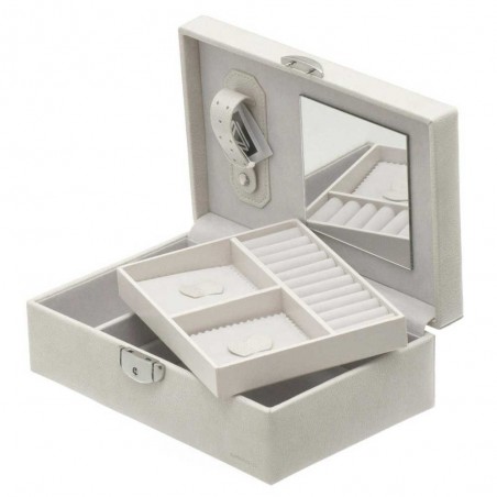 Coffret à bijoux DAVIDTS "Euclide" blanc | Grande boite à bijoux femme élégante qualité luxe pas cher Coffret à bijoux DAVIDTS "Euclide" blanc | Grande boite à bijoux femme élégante qualité luxe pas cher