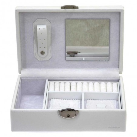 Coffret à bijoux DAVIDTS "Euclide" blanc | Grande boite à bijoux femme élégante qualité luxe pas cher Coffret à bijoux DAVIDTS "Euclide" blanc | Grande boite à bijoux femme élégante qualité luxe pas cher