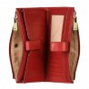 Portefeuille femme medium en cuir KATANA rouge | Porte-monnaie porte-cartes femme taille moyenne pratique pas cher Portefeuille femme medium en cuir KATANA rouge | Porte-monnaie porte-cartes femme taille moyenne pratique pas cher