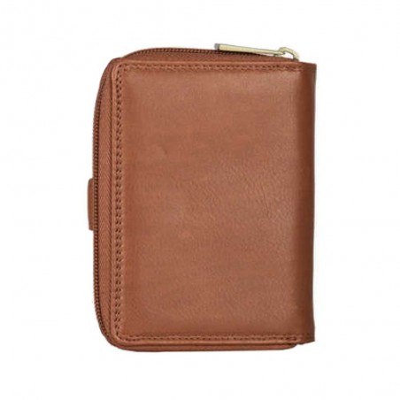 Portefeuille compact en cuir KATANA camel | Compagnon petit format femme cuir véritable pas cher Portefeuille compact en cuir KATANA camel | Compagnon petit format femme cuir véritable pas cher