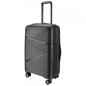 Valise soute L 4 roues HORIZON "Fancy" gris anthracite | Grand bagage 75cm séjour 2 semaines