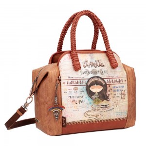 Sac à main anses tressées ANEKKE "Menire" | Sac porté main épaule femme printemps été élégant original pas cher