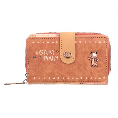 Portefeuille compact zippé femme ANEKKE "Menire" | Compagnon porte-monnaie porte-cartes moyen format original pas cher Portefeuille compact zippé femme ANEKKE "Menire" | Compagnon porte-monnaie porte-cartes moyen format original pas cher