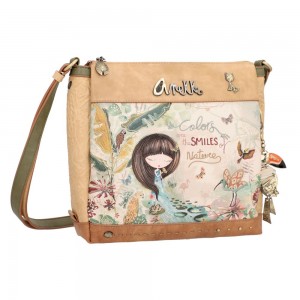 Sac bandoulière ANEKKE "Amazonia" | Sac porté croisé femme printemps été