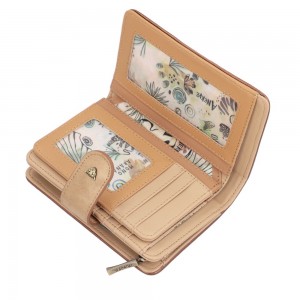Portefeuille compact femme ANEKKE "Amazonia" | Compagnon tout en un moyen format pas cher