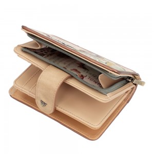 Portefeuille compact femme ANEKKE "Amazonia" | Compagnon tout en un moyen format pas cher