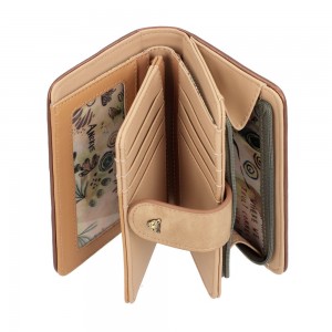 Portefeuille compact femme ANEKKE "Amazonia" | Compagnon tout en un moyen format pas cher