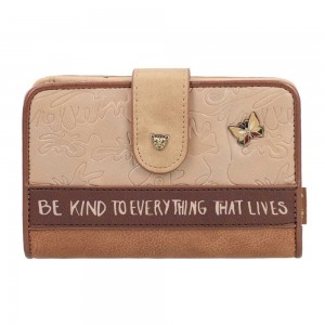 Portefeuille compact femme ANEKKE "Amazonia" | Compagnon tout en un moyen format pas cher