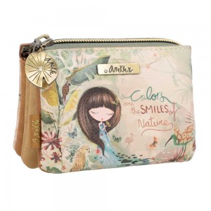 Porte-monnaie triple ANEKKE "Amazonia" | Petite maroquinerie femme originale pas cher