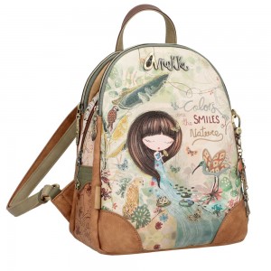 Sac à dos ville femme ANEKKE "Amazonia" | Sac à main original printemps été pratique