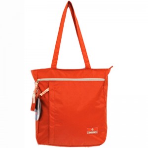 Sac shopping + mini porte monnaie BENZI orange | Tote bag léger résistant pas cher