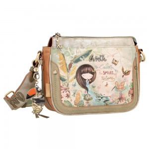Sac bandoulière ANEKKE "Amazonia" | Sac femme porté croisé original pratique