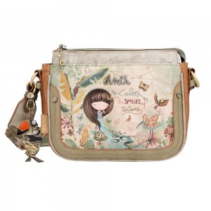 Sac bandoulière ANEKKE "Amazonia" | Sac femme porté croisé original pratique