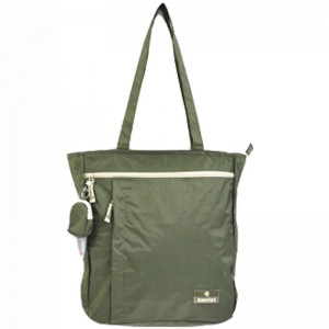 Sac shopping + mini porte monnaie BENZI vert | Tote bag léger résistant pas cher