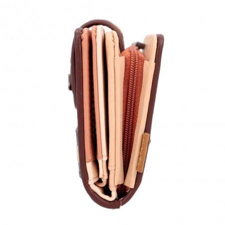 Portefeuille compact femme ANEKKE "Tribe" | Compagnon taille moyenne original pas cher Portefeuille compact femme ANEKKE "Tribe" | Compagnon taille moyenne original pas cher