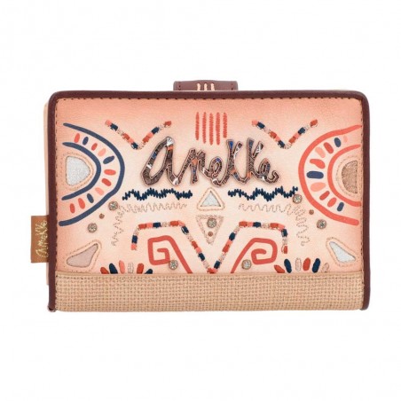 Portefeuille compact femme ANEKKE "Tribe" | Compagnon taille moyenne original pas cher Portefeuille compact femme ANEKKE "Tribe" | Compagnon taille moyenne original pas cher