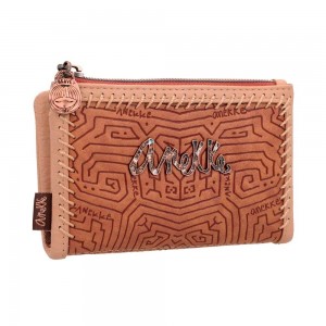 Portefeuille compact souple ANEKKE "Tribe" | Porte-cartes porte-monnaie femme original pas cher