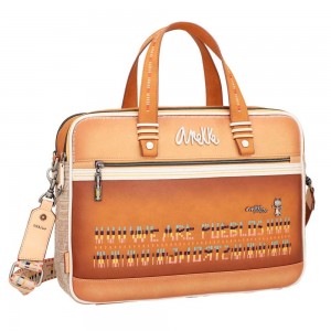 Porte-documents PC femme 2 cpts ANEKKE "Magic Souls" | Sacoche ordinateur originale