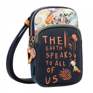 Mini sac femme ANEKKE Nature Edition "Pachamama" | Pochette téléphone originale écologique
