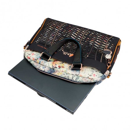 Porte-documents PC femme ANEKKE "Pachamama" | Sacoche ordinateur portable originale