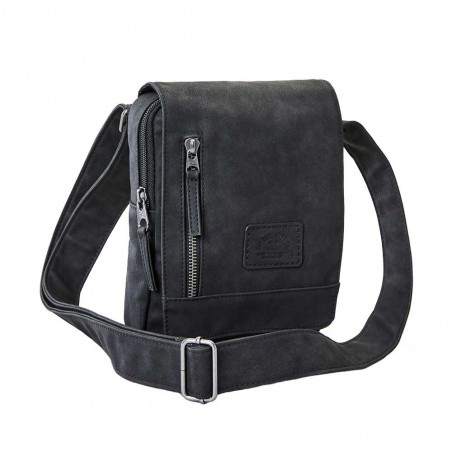 Sacoche bandoulière RIP CURL "Leazard" noir | Pochette porté croisé homme pas chère