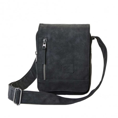 Sacoche bandoulière RIP CURL "Leazard" noir | Pochette porté croisé homme pas chère