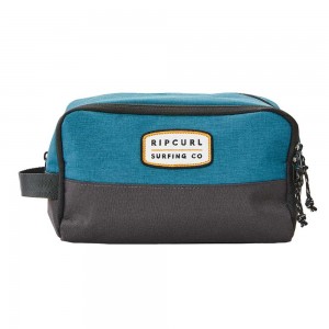 Trousse de toilette homme RIP CURL océan | Nécessaire de voyage 2 compartiments pas cher