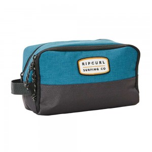 Trousse de toilette homme RIP CURL océan | Nécessaire de voyage 2 compartiments pas cher