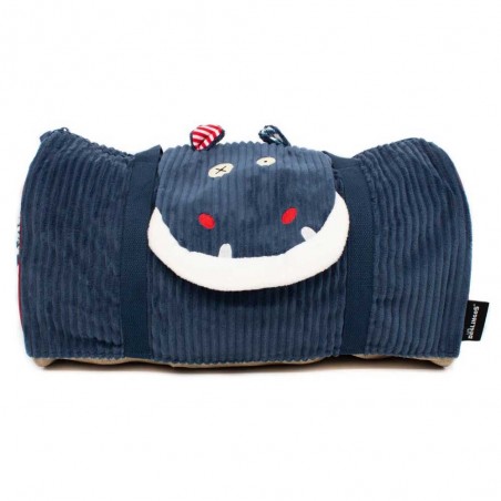 Sac week-end enfant LES DÉGLINGOS "Hippipos l'hippopotame" | Sac à langer peluche original Sac week-end enfant LES DÉGLINGOS "Hippipos l'hippopotame" | Sac à langer peluche original