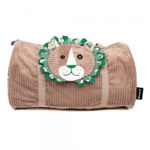 Sac week-end enfant LES DÉGLINGOS "Jélékros le lion" | Sac de voyage garçon original