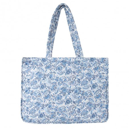 Sac shopping OILILY "Sanny" ruby | Grand cabas femme original tendance matelassé imprimé fleuri