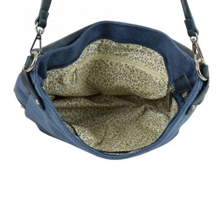 Sac bandoulière LES TROPEZIENNES "Molène" bleu | Sac femme porté croisé original pas cher