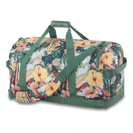 Sac de voyage DAKINE "EQ Duffle" 50L island spring | Grand sac de sport bagage pliable gain de place pas cher vert tropical