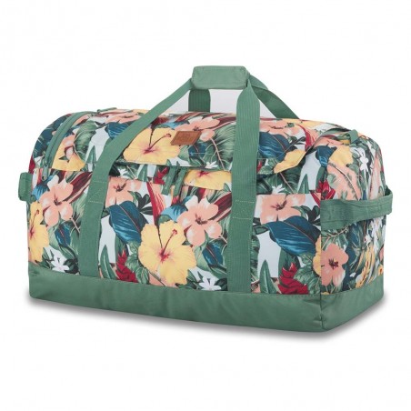 Sac de voyage DAKINE "EQ Duffle" 50L island spring | Grand sac de sport bagage pliable gain de place pas cher vert tropical