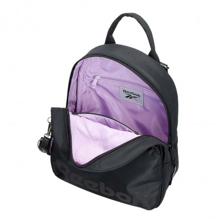 Sac à dos femme REEBOK "Linden" noir | Sac ville loisirs pratique style sportif violet mauve pas cher