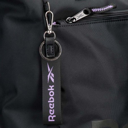 Sac à dos femme PC 13" REEBOK "Linden" noir | Sac ordinateur féminin pratique style sportif violet mauve