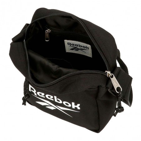 Sacoche homme REEBOK "Boston" noir | Pochette porté croisé style sportif ado garçon marque pas cher