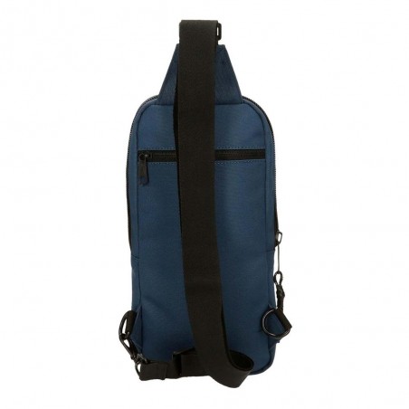 Sac mono-bretelle homme REEBOK "Dexter" bleu marine | Sacoche holster style sportif pas cher