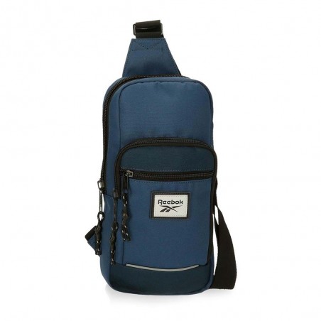 Sac mono-bretelle homme REEBOK "Dexter" bleu marine | Sacoche holster style sportif pas cher